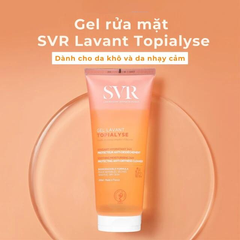 Gel rửa mặt dưỡng ẩm dành cho da khô và da nhạy cảm SVR Topialyse Gel Lavant 200ml