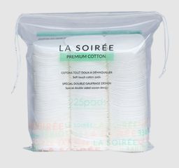 Bông Tẩy Trang Hữu Cơ Lamer La Soire 225 Miếng - 100% Cotton Siêu Mềm, Thân Thiện Với Da, Phù Hợp Mọi Loại Da, Giúp Giảm Mụn Đầu Đen