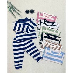 Combo 3 set kẻ thu đông cho bé gái và bé trai 6-18kg