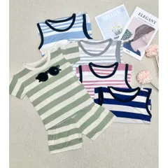 -COMBO 3 BỘ thun co giãn mặc nhà dành cho bé trai và bé gái từ 8-18kg