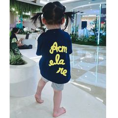 (Ảnh Thật) Áo Phông chữ cho Bé Trai và Bé Gái từ 10-20kg