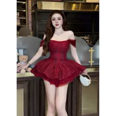 Đầm ống tơ hoa hồng cánh tiên xoè bồng hot