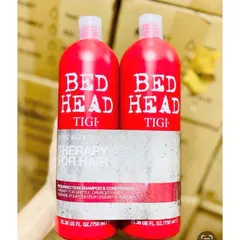 combo Dầu gội + xả TiGi Bedhead MÀU ĐỎ  chai 750ml * 2 chai  CHÍNH HÃNG