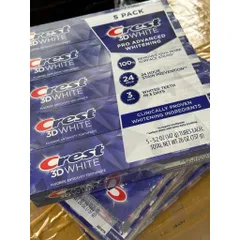 ( MẪU MỚI 147GR )  KEM ĐÁNH RĂNG CREST 3D WHITE ADVANCED TRIPLE WHITENING   NỘI ĐỊA MỸ