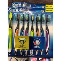 ( BILL US ) SÉT bàn chải đánh răng Oral-B Cross Action Advanced soft - MEDIUM - CHARCOAL