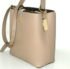 TÚI DA ĐEO VAI NỮ COACH  LEATHER   IN TAUPE 91122