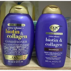 [ BẢN MỸ MẪU MỚI ] DẦU GỘI Xả chống rụng tóc kích thích mọc tóc  OGX Biotin Collagen extra strenght