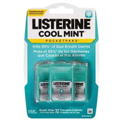 Miếng ngậm thơm miệng, diệt khuẩn Listerine  3 vỉ TỔNG 72 miếng nội địa Mỹ