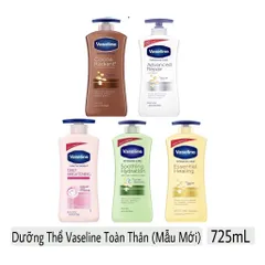 Mẫu Mới - ĐỦ MÙI Sữa Dưỡng Thể Toàn Thân VASELINE Body Lotion (725ml)