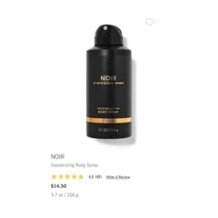 [ XẢ KHO MÙI NOIR ]  Xịt thơm nam Bath & Body Works  Body Spray 104g