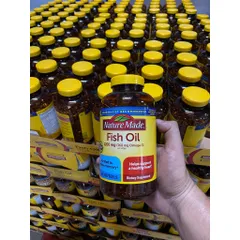 [  MẪU MỚI 300 VIÊN ] Dầu cá cao cấp Fish Oil 1200 mg 360 mg Omega3 Nature Made MỸ