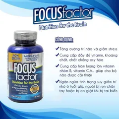 Tăng cường sự tập trung của não bộ Focus Factor 180 viên MỸ