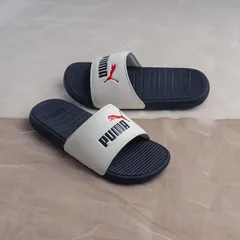 Dép QUAI NGANG Pu.ma Cool Cat Navy/White 371023 15 Màu Trắng - Xanh Navy size 9US