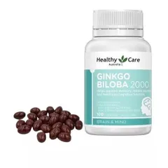 Viên uống bổ não Healthy Care Ginkgo Biloba 2000mg 100 viên