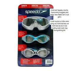 [ BỘ 3 KÍNH BƠI MỸ ] Kính bơi Speedo Adult Swimming Goggles 3 cái