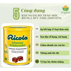 KẸO NGẬM  RICOLA ĐỨC  1 hộp 250g 180 viên