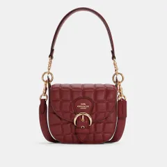 Túi xách COA Quilted Croc Kleo 17 màu Cherry - chính hãng
