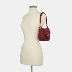 Túi xách COA Quilted Croc Kleo 17 màu Cherry - chính hãng