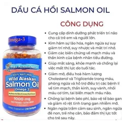 [ XẢ KHO HSD tháng 10 / 2025 ] Viên dầu cá hồi Pure Alaska Omega Wild Salmon Oil 1,000mg 210 viên