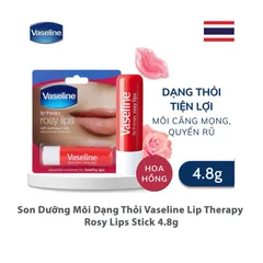 Son Dưỡng Môi Mềm Mịn Vaseline, Chiết Xuất Bơ Cacao, Lô Hội, Hồng Xinh 4.8g