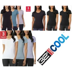 [ SIZE S COSTCO MỸ  ] Set 3 Áo Thun Lạnh Nữ 32 DEGREES Ladies' Cool Tee 3-pack MỸ