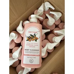 [ XẢ KHO HSD 10 / 12 / 2025 ] Sữa Tắm Pretty Skin Damage Care Argan Body Cleanser 500ml
