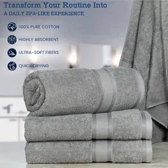 [ COSTCO USA ] Khăn tắm loại to cotton Purely Indulgent 100% Egyptian Cotton bath Towel Mỹ Kích thước: 76cm x 147cm