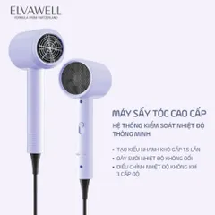 sản phẩm máy sấy tóc của Elvawell được biết đến với công suất lớn và nhiều chế độ sấy.