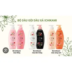 [ XẢ KHO MẪU CŨ SX 2022 ] Set Dầu gội xả Ichikami Kracie chai 480ml x 2 CHAI
