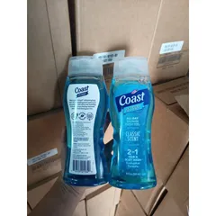 Sữa tắm gội nam COAST Mỹ 532ml - 2 trong 1 dầu gội sữa tắm sạch gàu khử mùi USA hair body wash shower gel