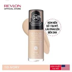 Kem Nền Siêu Che Phủ Siêu Bền Revlon Colorstay Makeup Combination Oily 24H SPF 15 110 Ivory 30ml