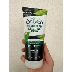 [ Chính hãng ] SỮA RỬA MẶT KẾT HỢP Tẩy Tế Bào Chết St.Ives Blackhead Clearing Green Tea Scrub 170gr MỸ