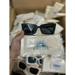 ( chính hãng hàng tách gift #ANESSA ) Kính mát  thời trang vuông full viền