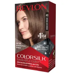 [ MÀU 40 NÂU SÁNG ] Nhuộm tóc THỜI TRANG VÀ PHỦ BẠC Revlon Color Silk MÀU 40 MEDIUM ASH BROWN