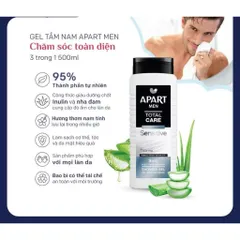 Gel tắm nam Apart Men dưỡng ẩm , bảo vệ da 3 trong 1 500ML