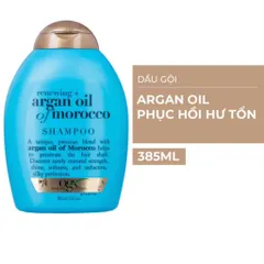 HSD 02.2027 Dầu Gội OGX Argan Oil Giúp Phục Hồi Tóc Hư Tổn 385ml Renewing - cherry blossom shampoo