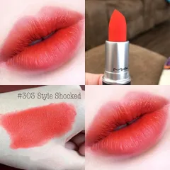( CODE SẢN XUẤT 11/2022 UNBOX )  vui lòng đọc kĩ mô tả DÒNG POWDER KISS MÀU 303 STYLE SHOCKED - ĐỎ CAM