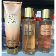( XẢ KHO THU HỒI VỐN ) AUTH dưỡng thể + body mist mùi BARE VANILLA - AMBER ROMANCE