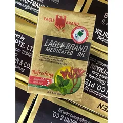 ( HSD 10 - 12 / 2027 2 NẮP MỸ ) Dầu gió con ó mùi Đinh hương Mỹ Eagle Brand Medicated Oil Peppermint Clove Bub 24ml