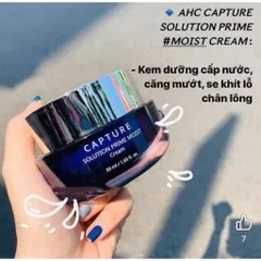 Kem AHC xanh dương  Capture Solution Prime Moist  là dòng kem dưỡng ẩm chuyên sâu 50ml