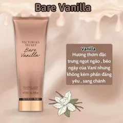 xịt thơm - Sữa Dưỡng Thể Victoria’s Secret Bare Vanilla 236ml - Dưỡng Ẩm, Làm Trắng Da, Hương Vani Quyến Rũ,