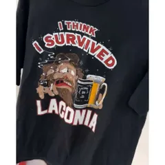 [ Limited SƯU TẦM SIZE L NEW 99%  ] Áo Vintage Harley Davison T Shirt Laconia I Think I Survived Weed Biker Bee size L