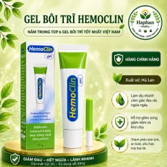 HEMOCLIN Gel bôi trĩ, nứt kẽ hậu môn, phòng ngừa bệnh trĩ