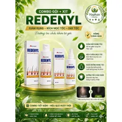 Redenly. Cặp đôi xịt, gội kích thích mọc tóc, đánh bay các chủng nấm da đầu, chống rụng tóc
