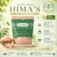 ( Hàng chính hãng) Muối Hồng Himalaya organic Himas chứa 84 khoáng chất , 500g