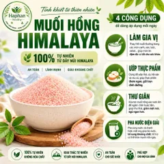 ( Hàng chính hãng) Muối Hồng Himalaya organic Himas chứa 84 khoáng chất , 500g