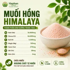 ( Hàng chính hãng) Muối Hồng Himalaya organic Himas chứa 84 khoáng chất , 500g