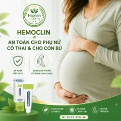 HEMOCLIN Gel bôi trĩ, nứt kẽ hậu môn, phòng ngừa bệnh trĩ