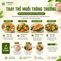 ( Hàng chính hãng) Muối Hồng Himalaya organic Himas chứa 84 khoáng chất , 500g