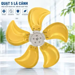 cánh tai voi 5 lá lỗ trục 12mm kích thước cánh 48cm lắp cho quạt công nghiệp chế đường kính lồng 55cm